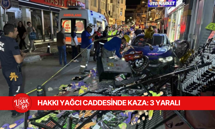 HAKKI YAĞCI CADDESİNDE KAZA: 3 YARALI